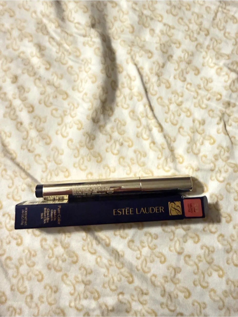 Estee Lauder label shows